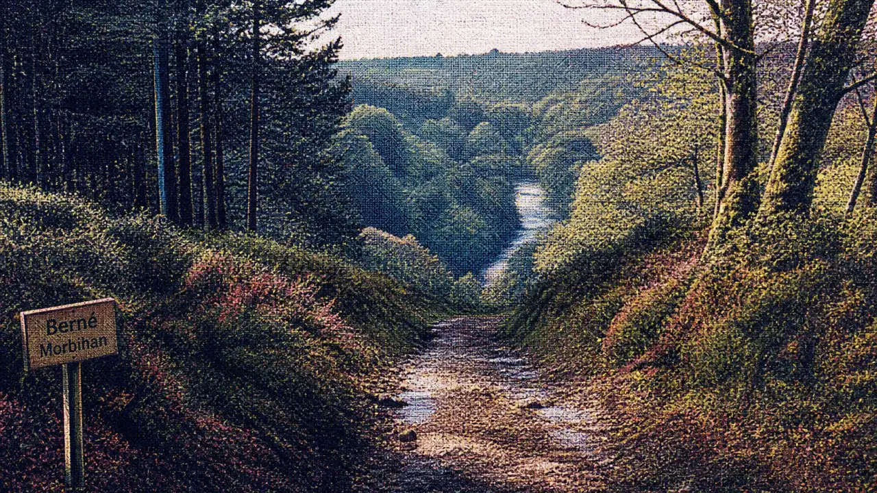 berné morbihan, sentier vers la vallée du Scorff et forêt de Pontcallec