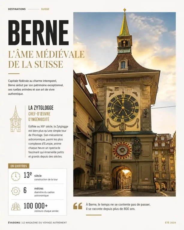 La Zytglogge, tour de l'horloge historique à visiter à Berne