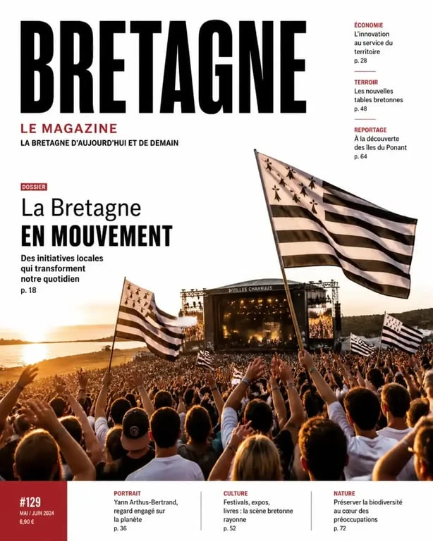 Ambiance festive lors de l'un des nombreux festivals en Bretagne