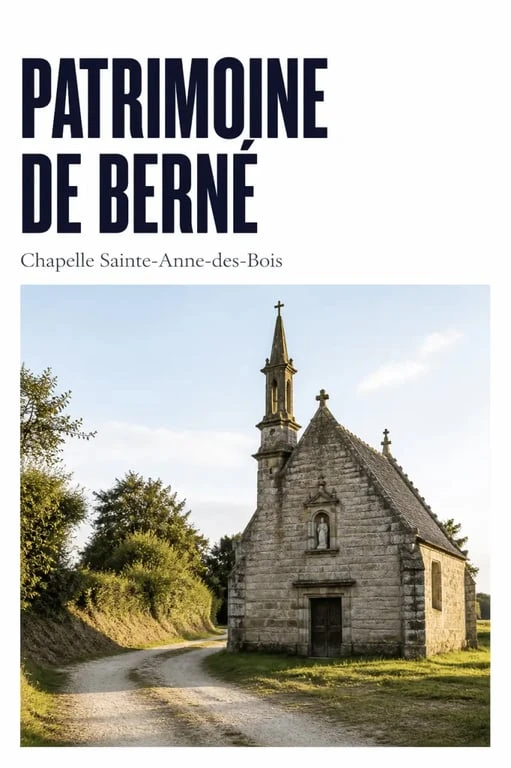Berné Morbihan : chapelle Sainte-Anne-des-Bois au cœur du paysage rural breton