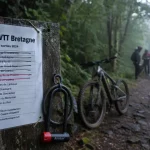 Affiche rando bretagne vtt : calendrier de sorties
