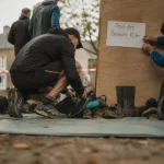 Trail des saveurs grand champ : panneau départ 12 km