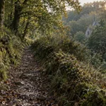 Berne Morbihan France : chemin vers vallée du Scorff et chapelle