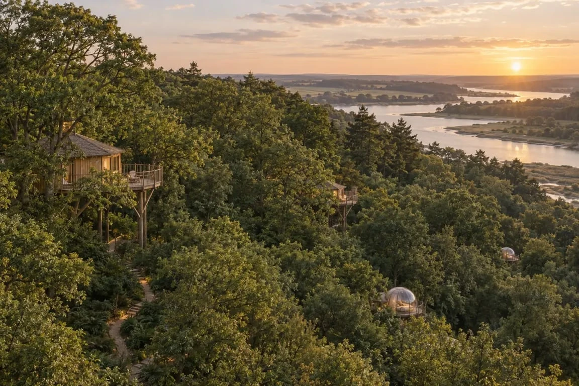 Hébergement insolite Bretagne Le Pertuis du Rofo dans un domaine forestier à Nivillac