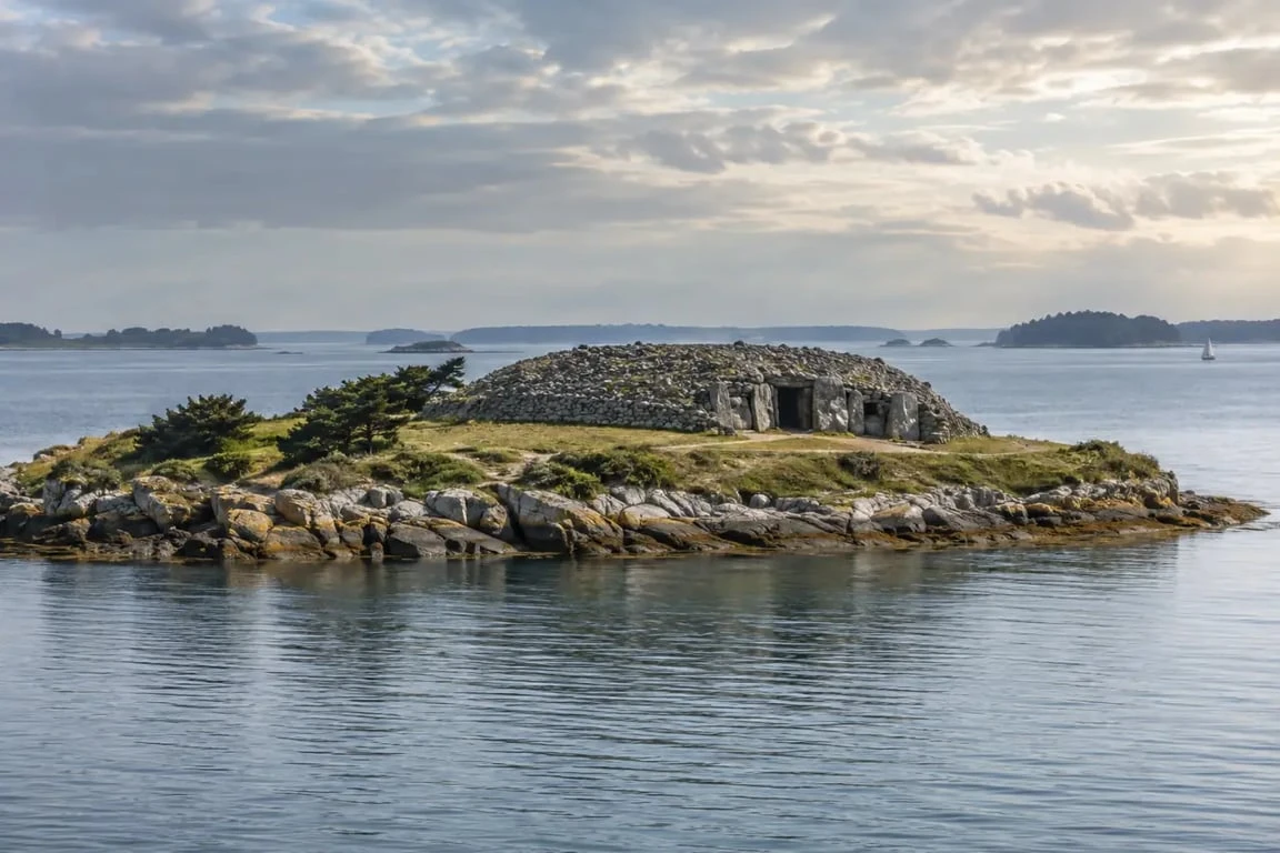 Cairn de Gavrinis à découvrir en visitant le golfe du Morbihan