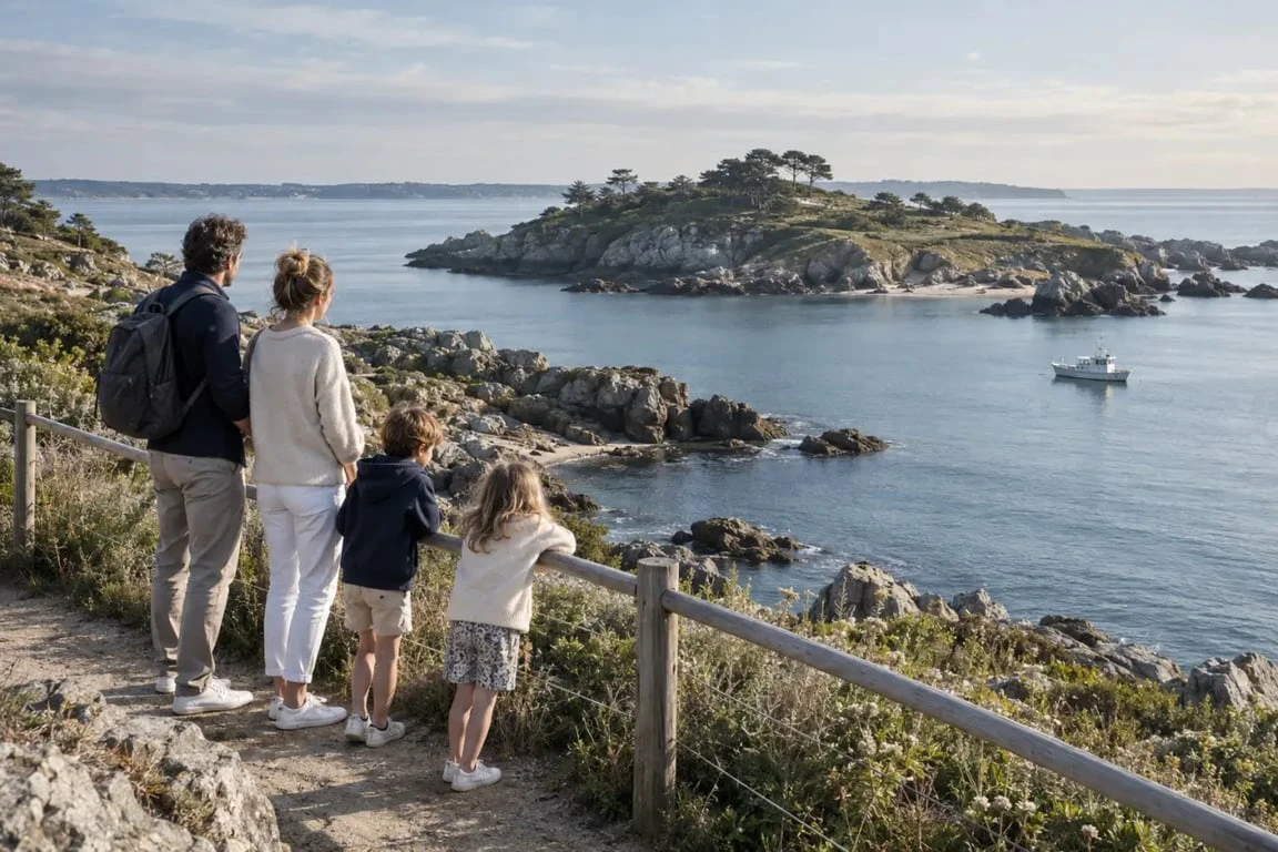 Que faire dans le Morbihan en famille : balade familiale sur le littoral breton