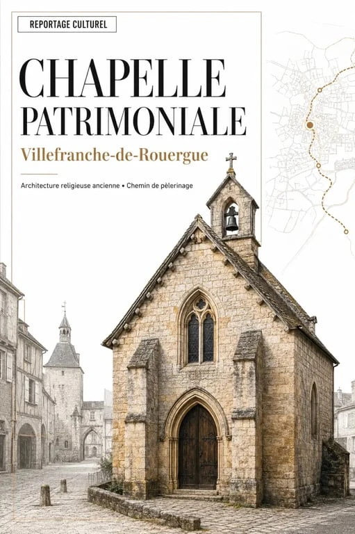 Chapelle saint jacques de Villefranche-de-Rouergue, site patrimonial lié aux chemins de Saint-Jacques