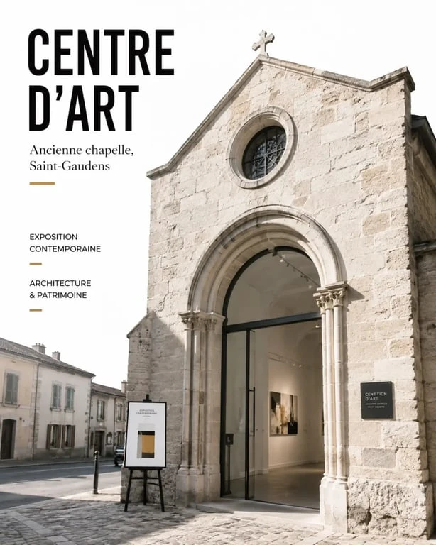 Chapelle saint jacques à Saint-Gaudens, ancienne chapelle reconvertie en centre d’art contemporain
