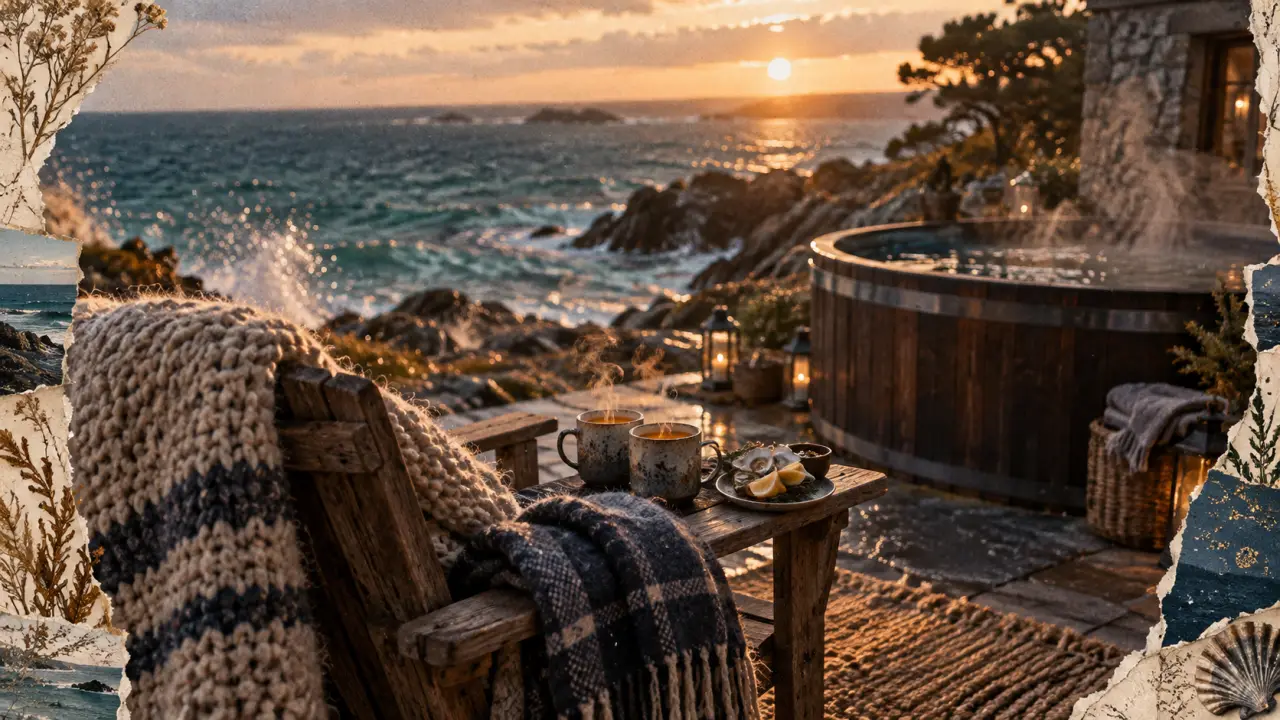 Week end amoureux bretagne : bain nordique privatif face à la mer