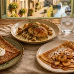 Restaurants josselin morbihan : trois assiettes de cuisine bretonne et française
